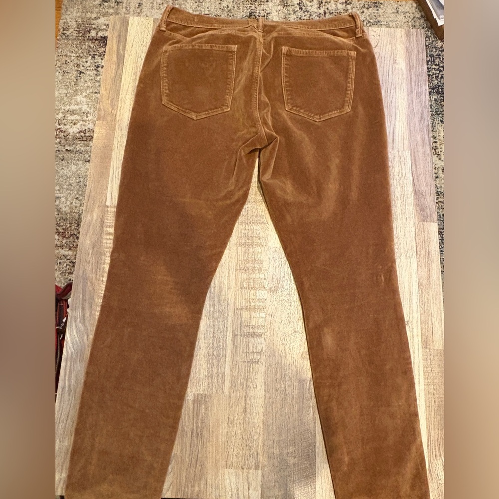 Frame Le Skinny De Jeanne Camel Velveteen Jean - Picture 10 of 11